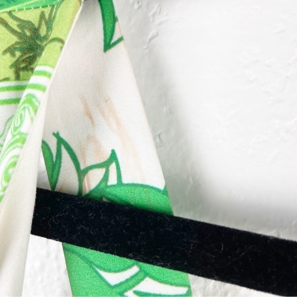 Silvia Tcherassi Agnetha Dress in Green Bandana Midi Cocktail Party Summer - Picture 9 of 10